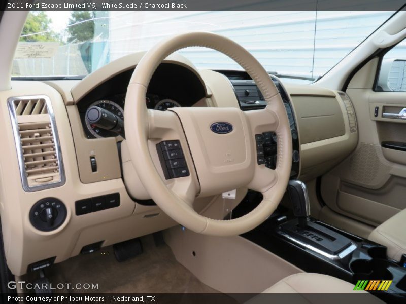 White Suede / Charcoal Black 2011 Ford Escape Limited V6