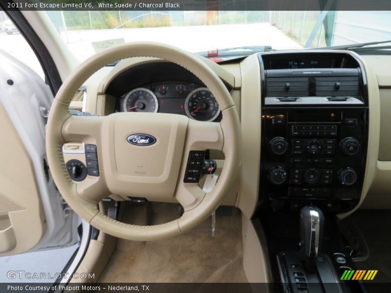 White Suede / Charcoal Black 2011 Ford Escape Limited V6
