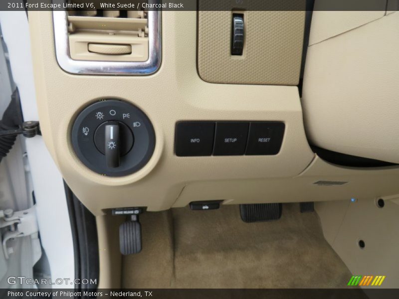 White Suede / Charcoal Black 2011 Ford Escape Limited V6