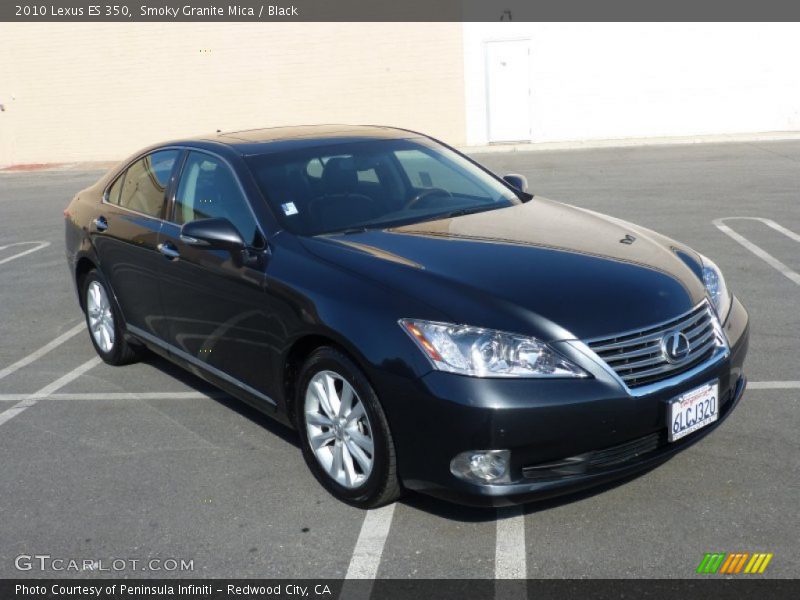 Smoky Granite Mica / Black 2010 Lexus ES 350
