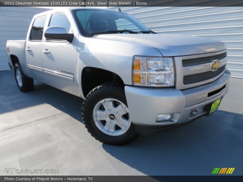 Sheer Silver Metallic / Ebony 2011 Chevrolet Silverado 1500 LTZ Crew Cab 4x4