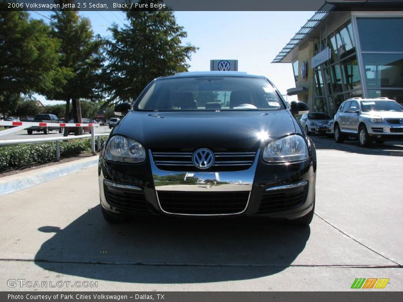 Black / Pure Beige 2006 Volkswagen Jetta 2.5 Sedan