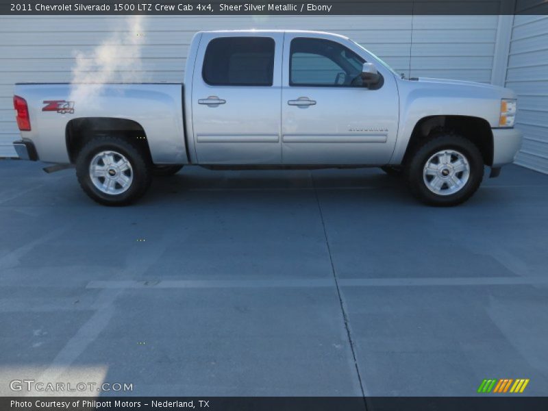 Sheer Silver Metallic / Ebony 2011 Chevrolet Silverado 1500 LTZ Crew Cab 4x4