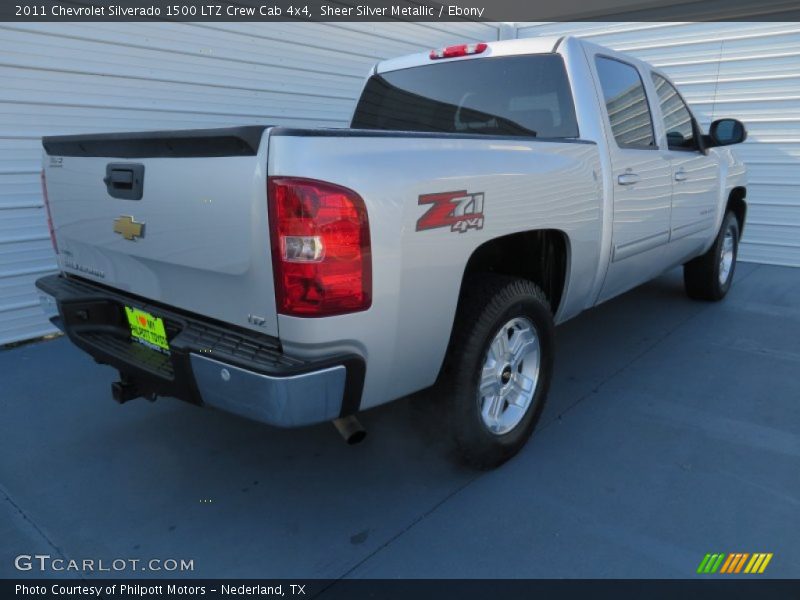 Sheer Silver Metallic / Ebony 2011 Chevrolet Silverado 1500 LTZ Crew Cab 4x4