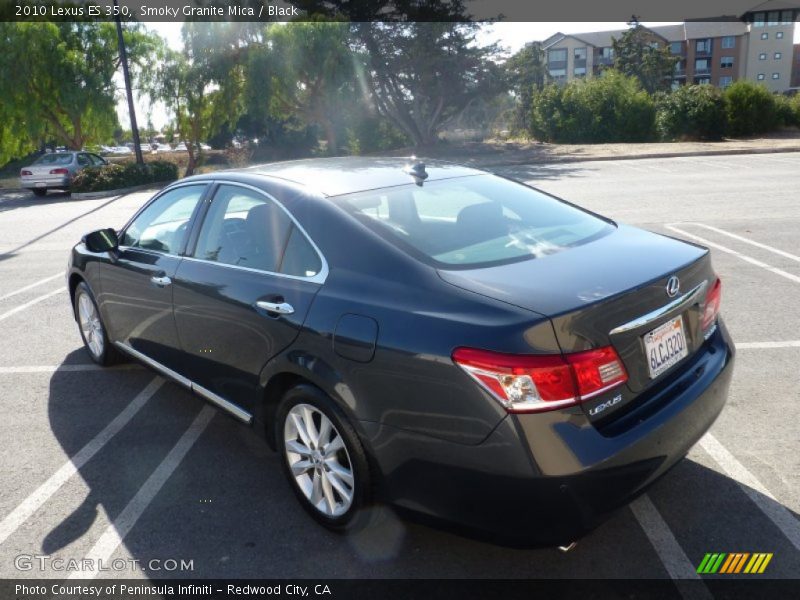 Smoky Granite Mica / Black 2010 Lexus ES 350