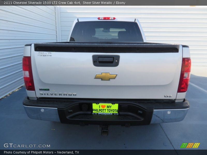 Sheer Silver Metallic / Ebony 2011 Chevrolet Silverado 1500 LTZ Crew Cab 4x4