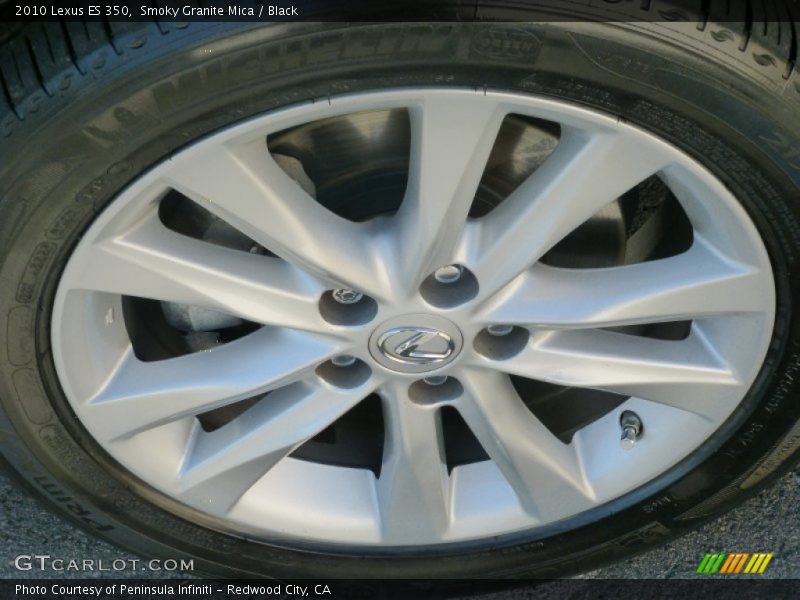 Smoky Granite Mica / Black 2010 Lexus ES 350