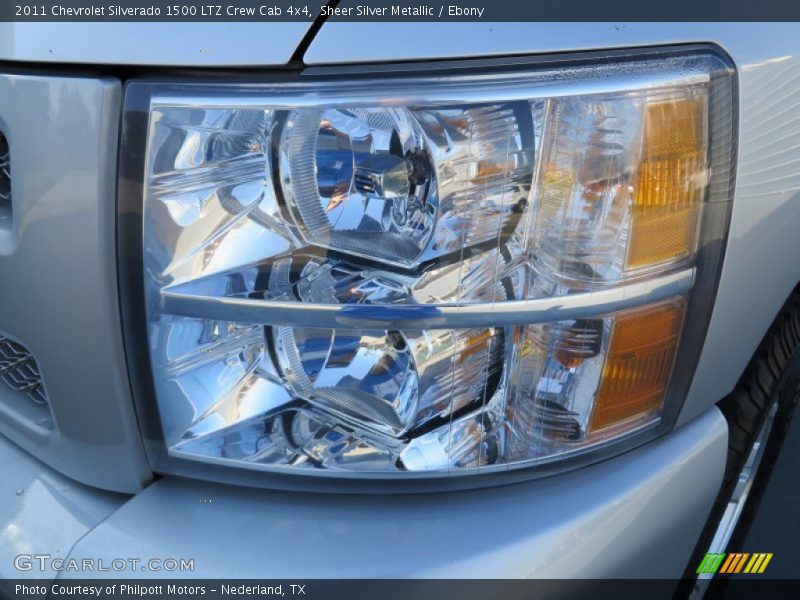 Sheer Silver Metallic / Ebony 2011 Chevrolet Silverado 1500 LTZ Crew Cab 4x4