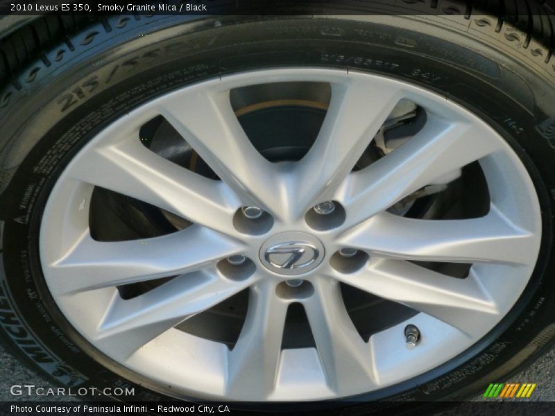 Smoky Granite Mica / Black 2010 Lexus ES 350