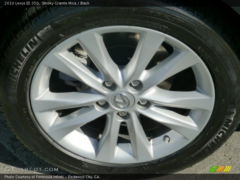 Smoky Granite Mica / Black 2010 Lexus ES 350