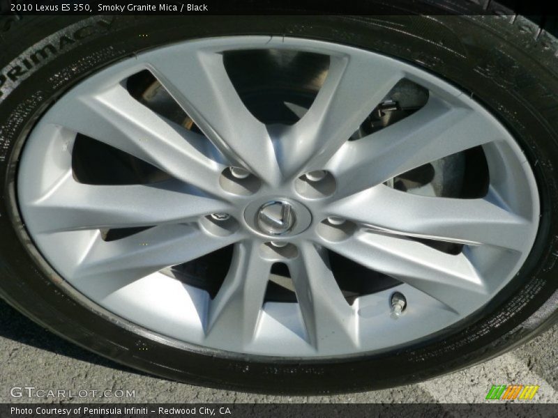 Smoky Granite Mica / Black 2010 Lexus ES 350