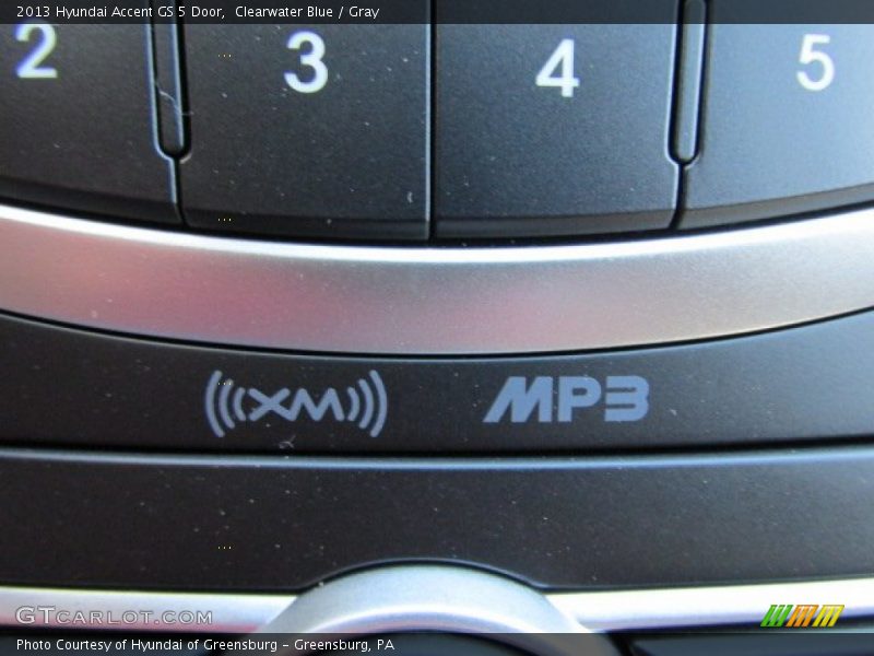 Clearwater Blue / Gray 2013 Hyundai Accent GS 5 Door