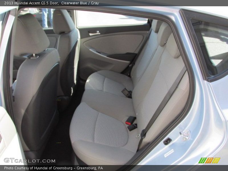 Clearwater Blue / Gray 2013 Hyundai Accent GS 5 Door