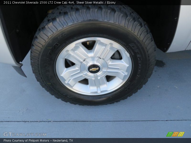 Sheer Silver Metallic / Ebony 2011 Chevrolet Silverado 1500 LTZ Crew Cab 4x4