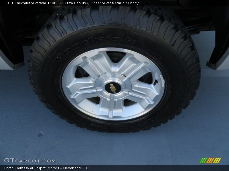 Sheer Silver Metallic / Ebony 2011 Chevrolet Silverado 1500 LTZ Crew Cab 4x4