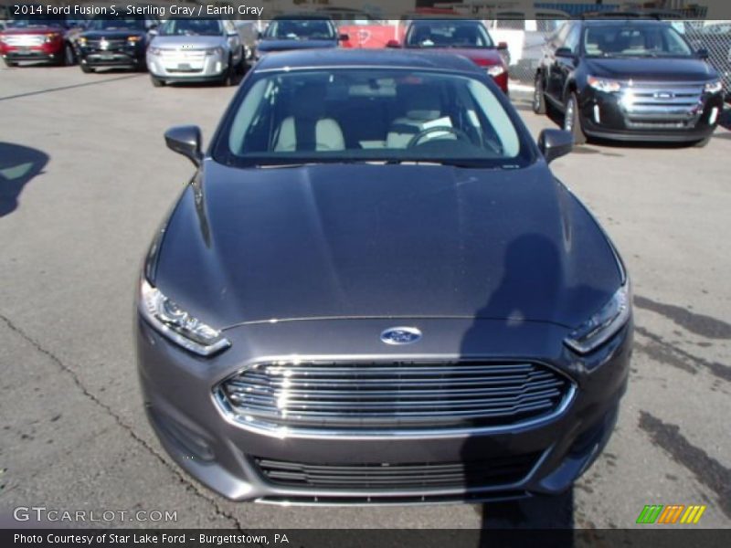 Sterling Gray / Earth Gray 2014 Ford Fusion S