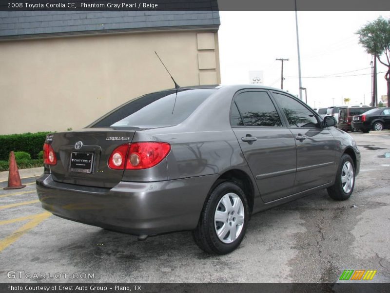 Phantom Gray Pearl / Beige 2008 Toyota Corolla CE