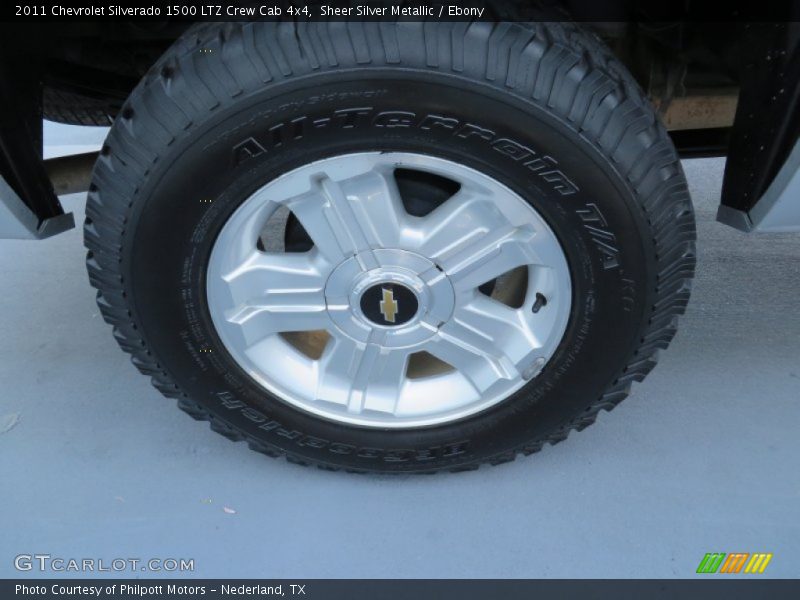 Sheer Silver Metallic / Ebony 2011 Chevrolet Silverado 1500 LTZ Crew Cab 4x4