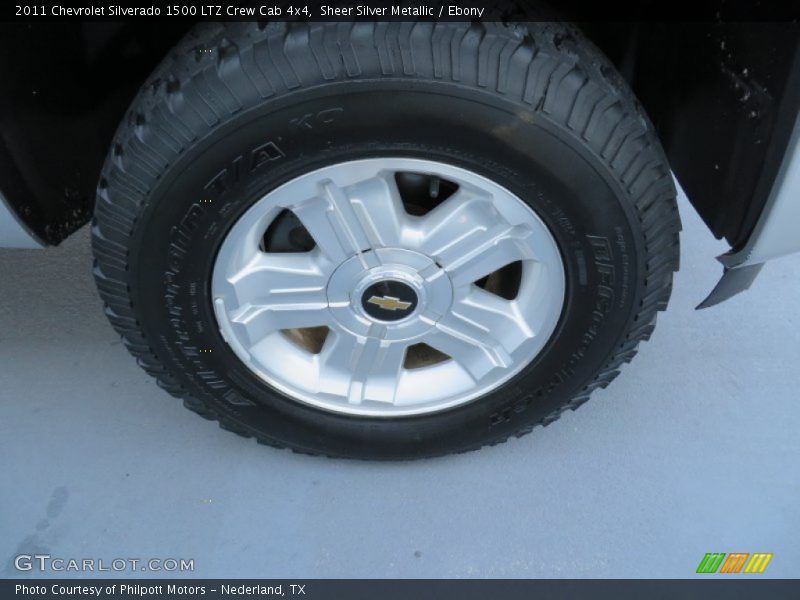 Sheer Silver Metallic / Ebony 2011 Chevrolet Silverado 1500 LTZ Crew Cab 4x4
