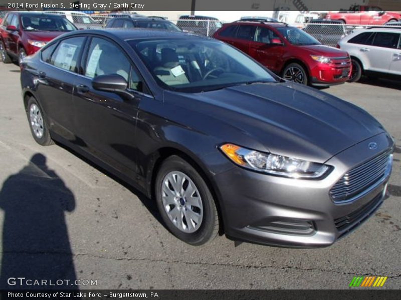 Sterling Gray / Earth Gray 2014 Ford Fusion S