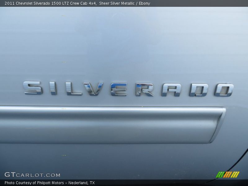 Sheer Silver Metallic / Ebony 2011 Chevrolet Silverado 1500 LTZ Crew Cab 4x4