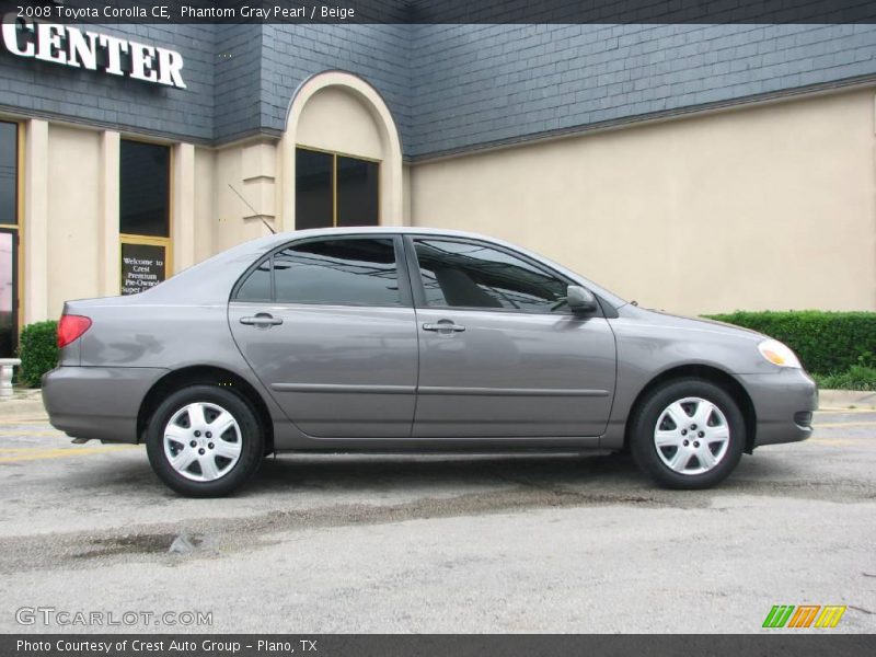 Phantom Gray Pearl / Beige 2008 Toyota Corolla CE