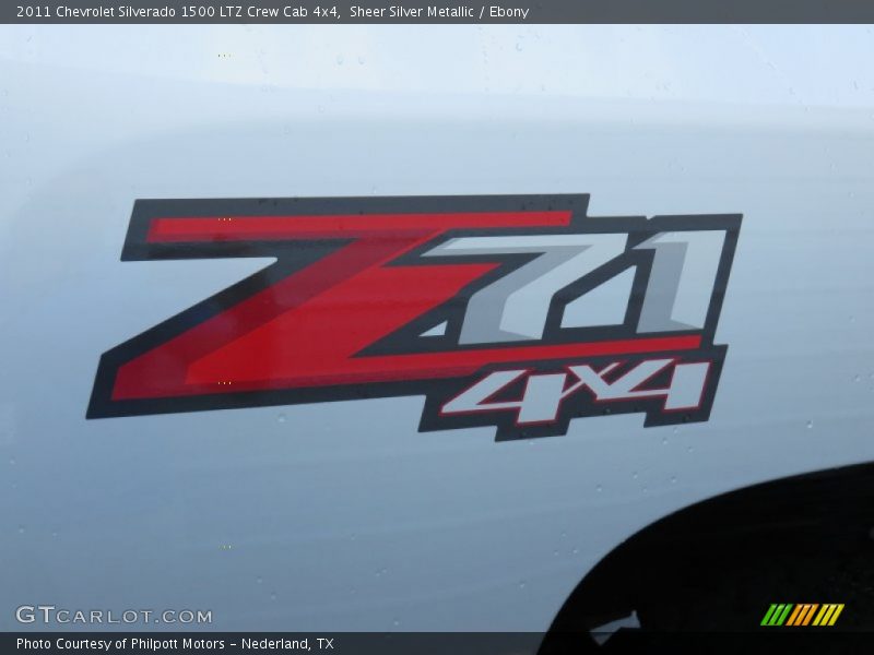 Sheer Silver Metallic / Ebony 2011 Chevrolet Silverado 1500 LTZ Crew Cab 4x4