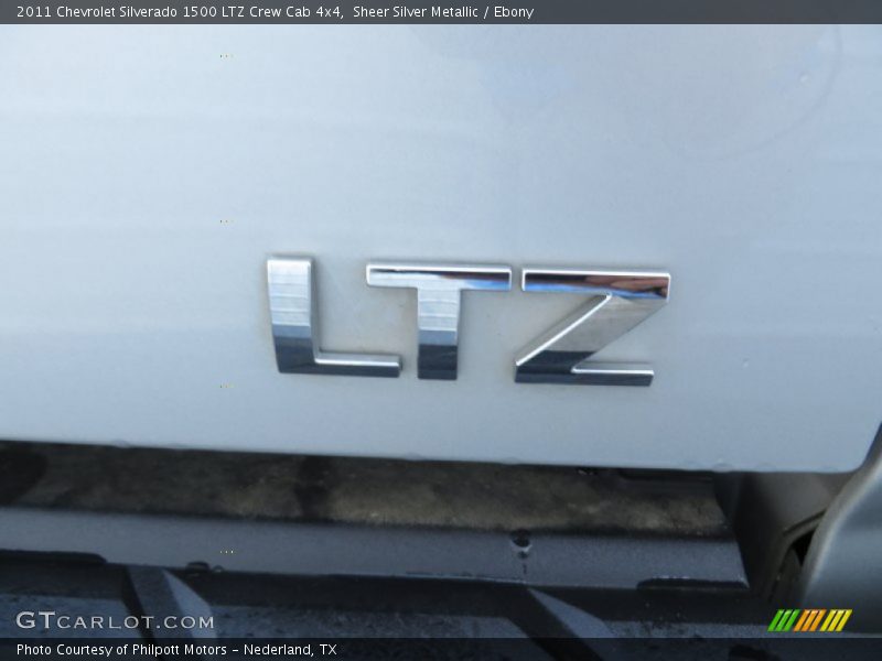 Sheer Silver Metallic / Ebony 2011 Chevrolet Silverado 1500 LTZ Crew Cab 4x4