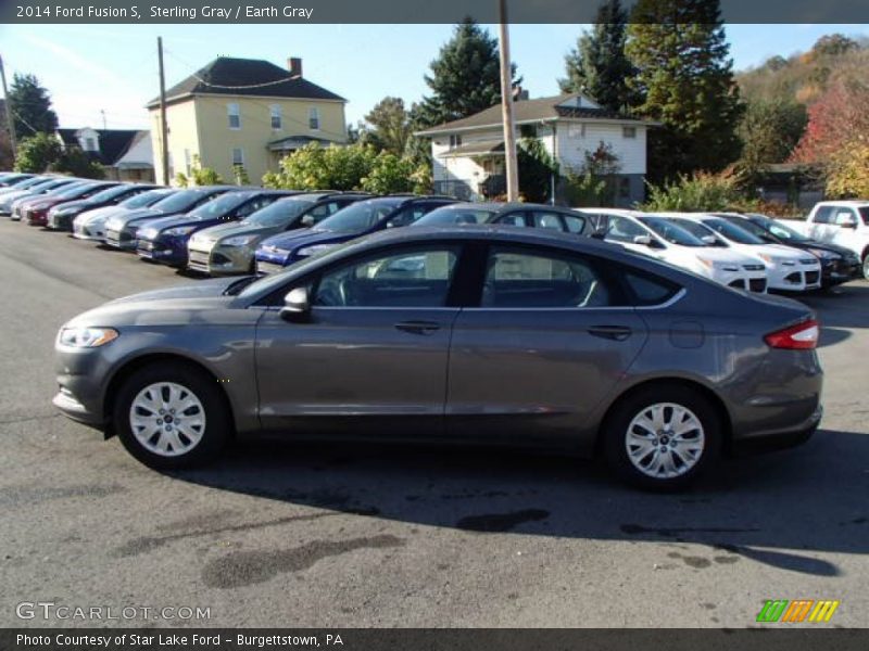 Sterling Gray / Earth Gray 2014 Ford Fusion S