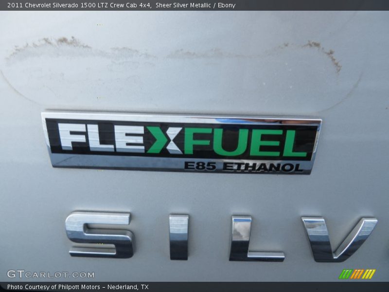 Sheer Silver Metallic / Ebony 2011 Chevrolet Silverado 1500 LTZ Crew Cab 4x4