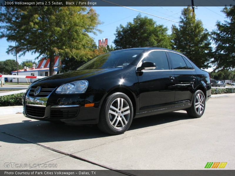 Black / Pure Beige 2006 Volkswagen Jetta 2.5 Sedan