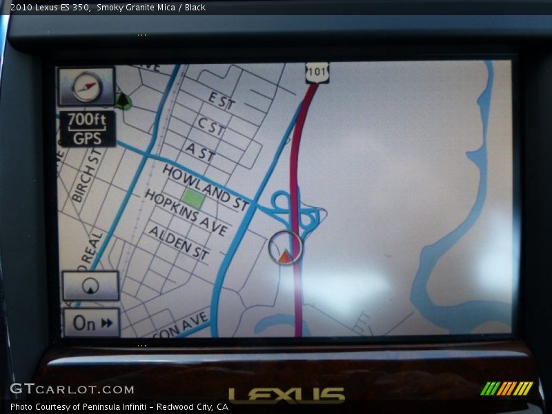 Smoky Granite Mica / Black 2010 Lexus ES 350