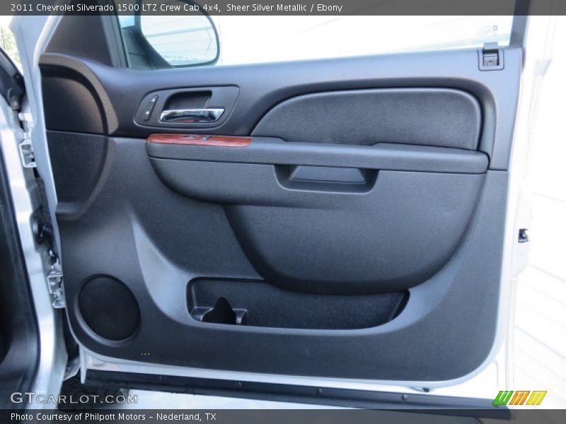 Sheer Silver Metallic / Ebony 2011 Chevrolet Silverado 1500 LTZ Crew Cab 4x4
