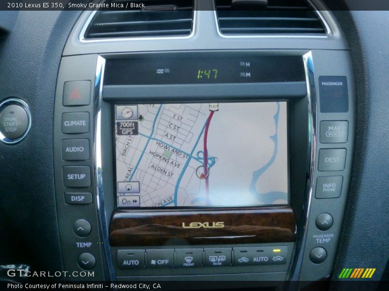 Smoky Granite Mica / Black 2010 Lexus ES 350
