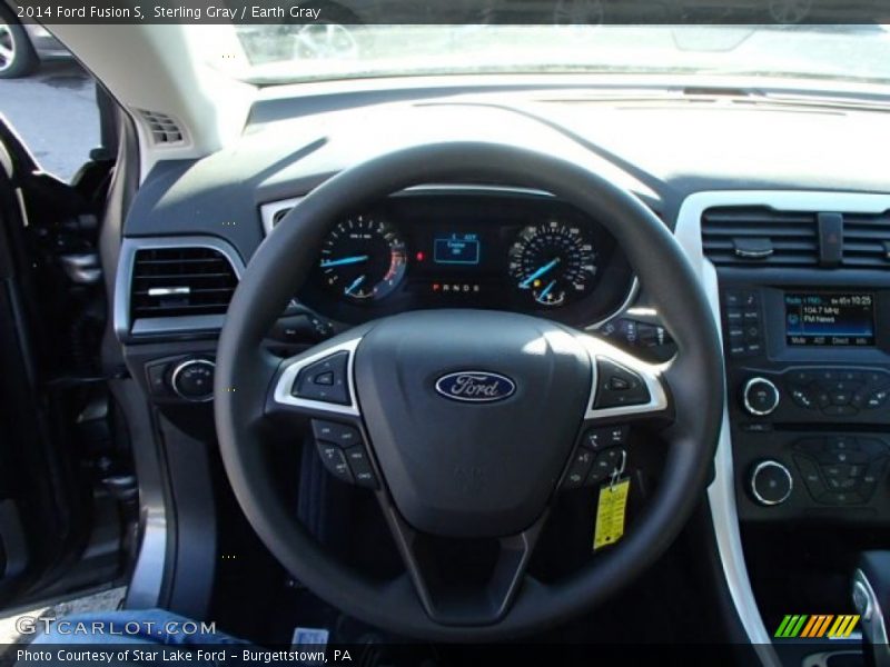 Sterling Gray / Earth Gray 2014 Ford Fusion S
