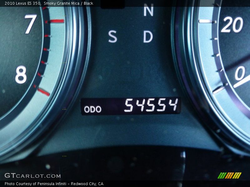 Smoky Granite Mica / Black 2010 Lexus ES 350