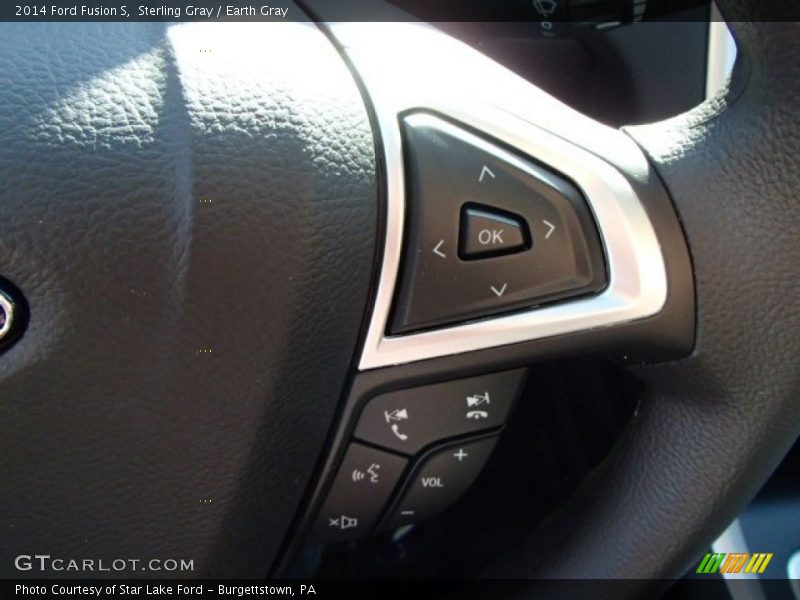 Sterling Gray / Earth Gray 2014 Ford Fusion S
