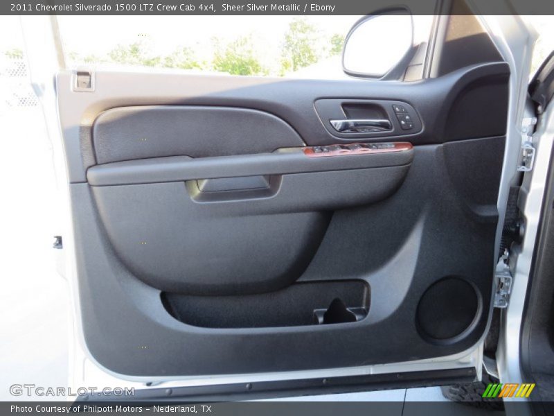 Sheer Silver Metallic / Ebony 2011 Chevrolet Silverado 1500 LTZ Crew Cab 4x4