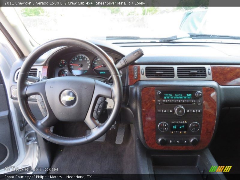 Sheer Silver Metallic / Ebony 2011 Chevrolet Silverado 1500 LTZ Crew Cab 4x4