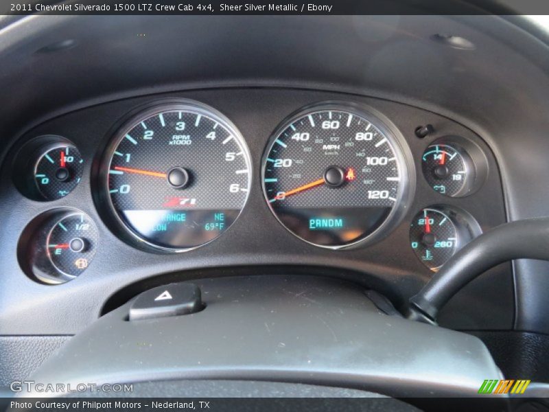 Sheer Silver Metallic / Ebony 2011 Chevrolet Silverado 1500 LTZ Crew Cab 4x4