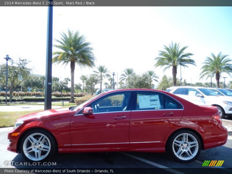 Mars Red / Black 2014 Mercedes-Benz C 250 Sport