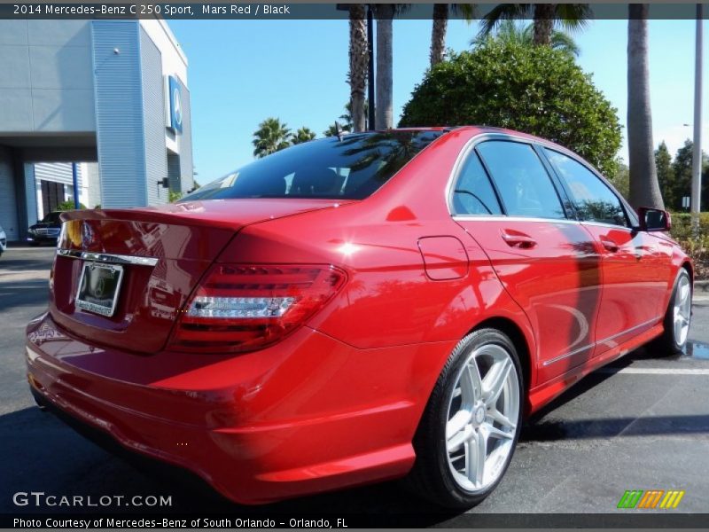 Mars Red / Black 2014 Mercedes-Benz C 250 Sport