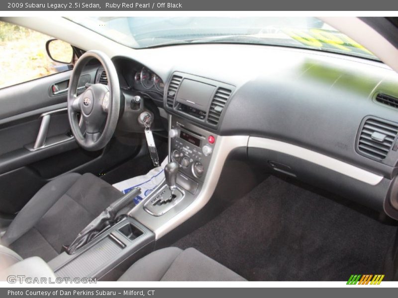 Ruby Red Pearl / Off Black 2009 Subaru Legacy 2.5i Sedan