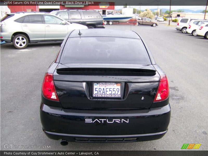 Black Onyx / Black 2006 Saturn ION Red Line Quad Coupe