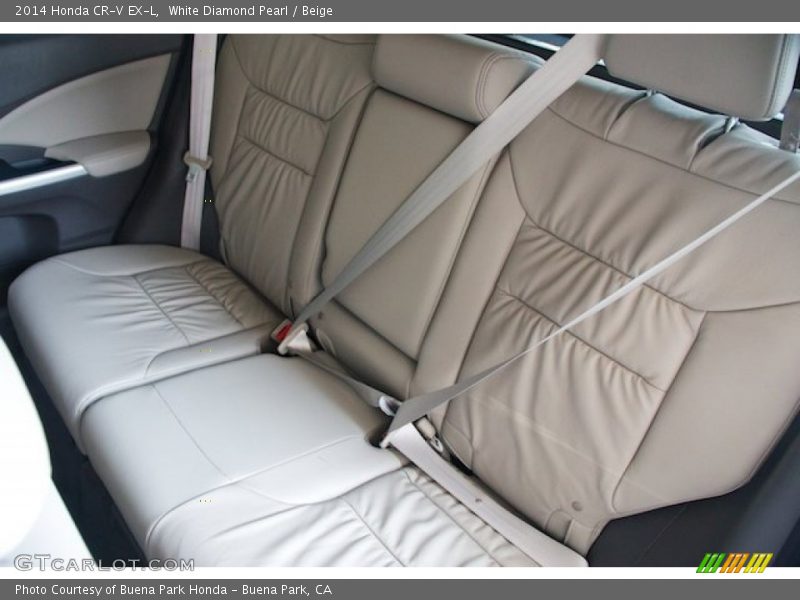 White Diamond Pearl / Beige 2014 Honda CR-V EX-L