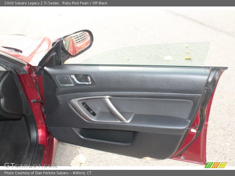 Ruby Red Pearl / Off Black 2009 Subaru Legacy 2.5i Sedan