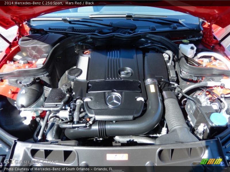 Mars Red / Black 2014 Mercedes-Benz C 250 Sport