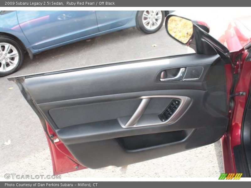 Ruby Red Pearl / Off Black 2009 Subaru Legacy 2.5i Sedan