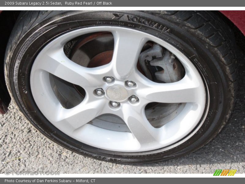 Ruby Red Pearl / Off Black 2009 Subaru Legacy 2.5i Sedan