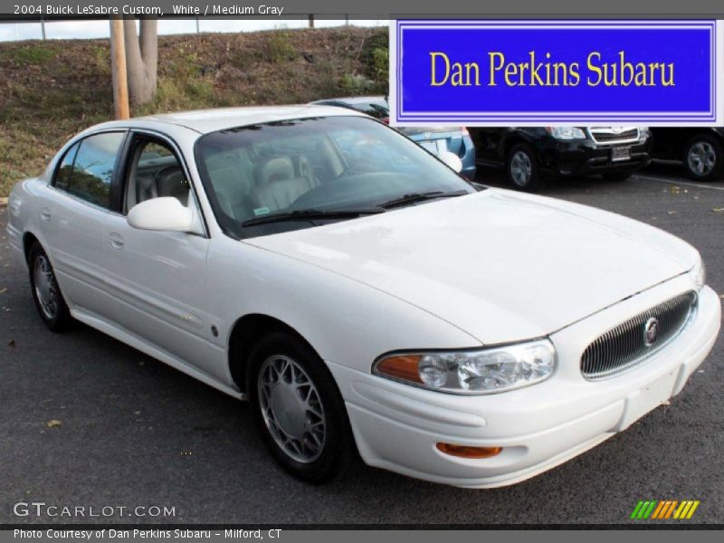 White / Medium Gray 2004 Buick LeSabre Custom